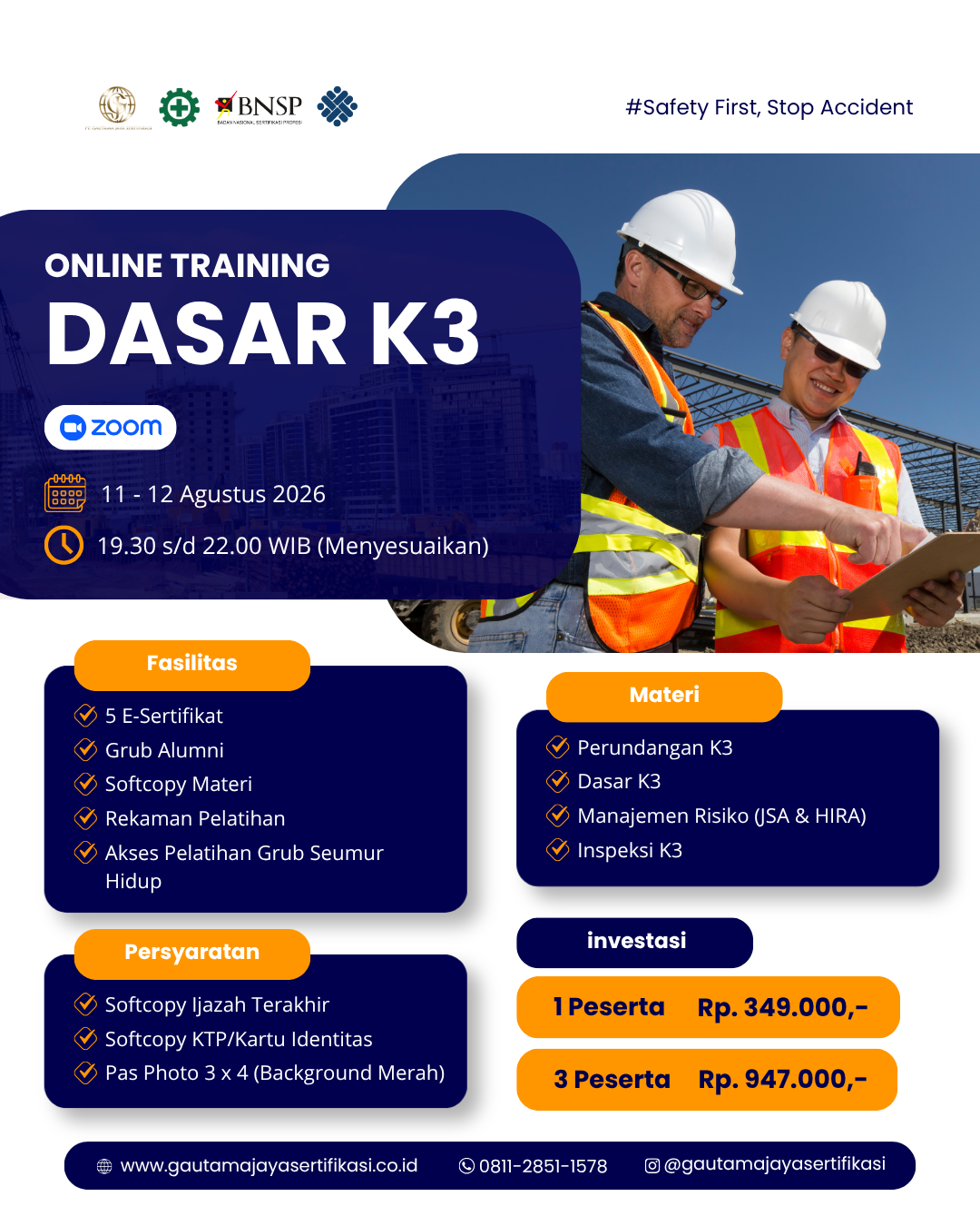 Online Training Dasar K3 