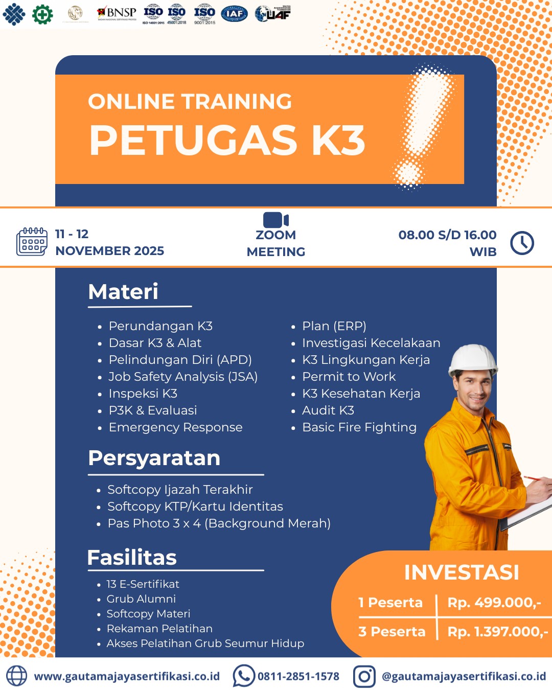 Online Training Petugas K3