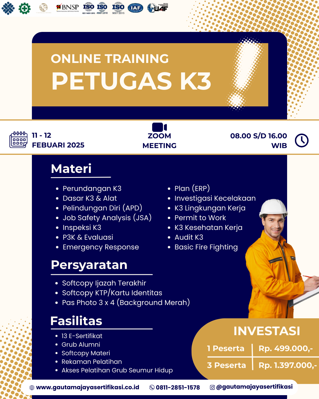 Online Training Petugas K3