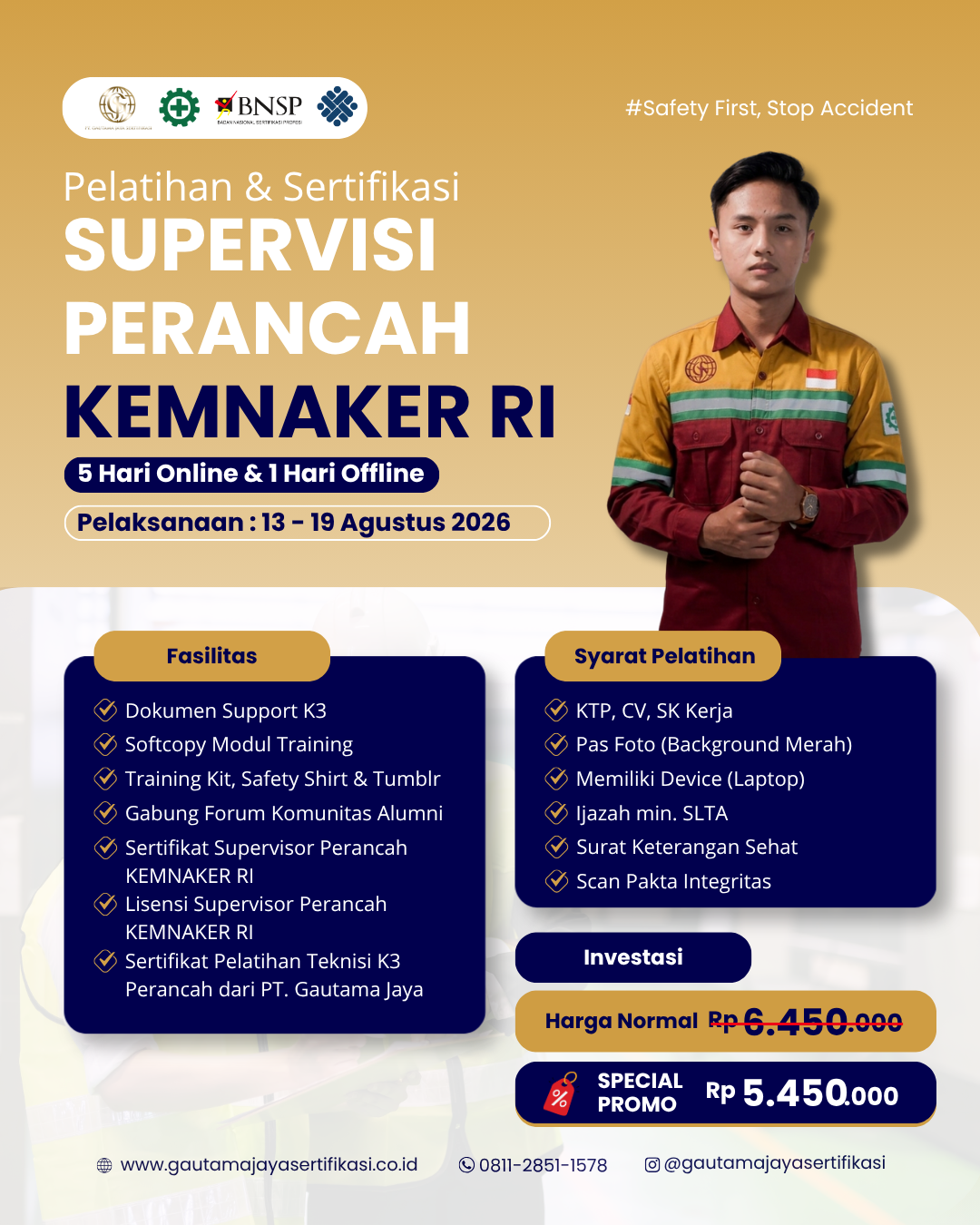 Pelatihan & Sertifikasi Supervisor Perancah Kemnaker RI