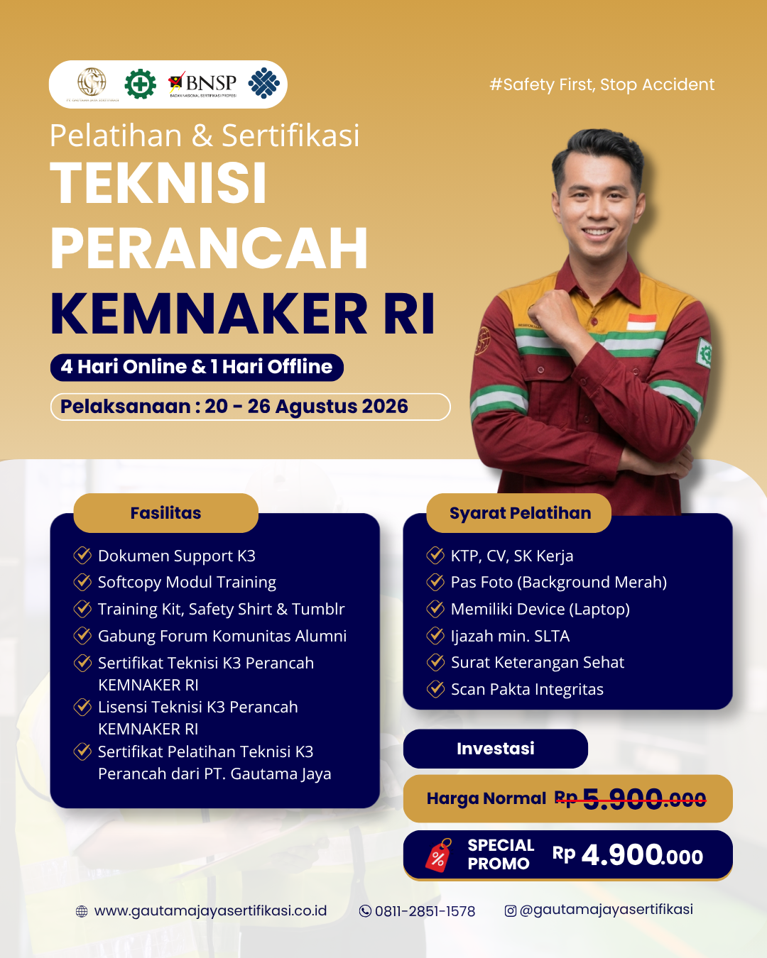 Pelatihan & Sertifikasi Teknisi Perancah Kemnaker RI