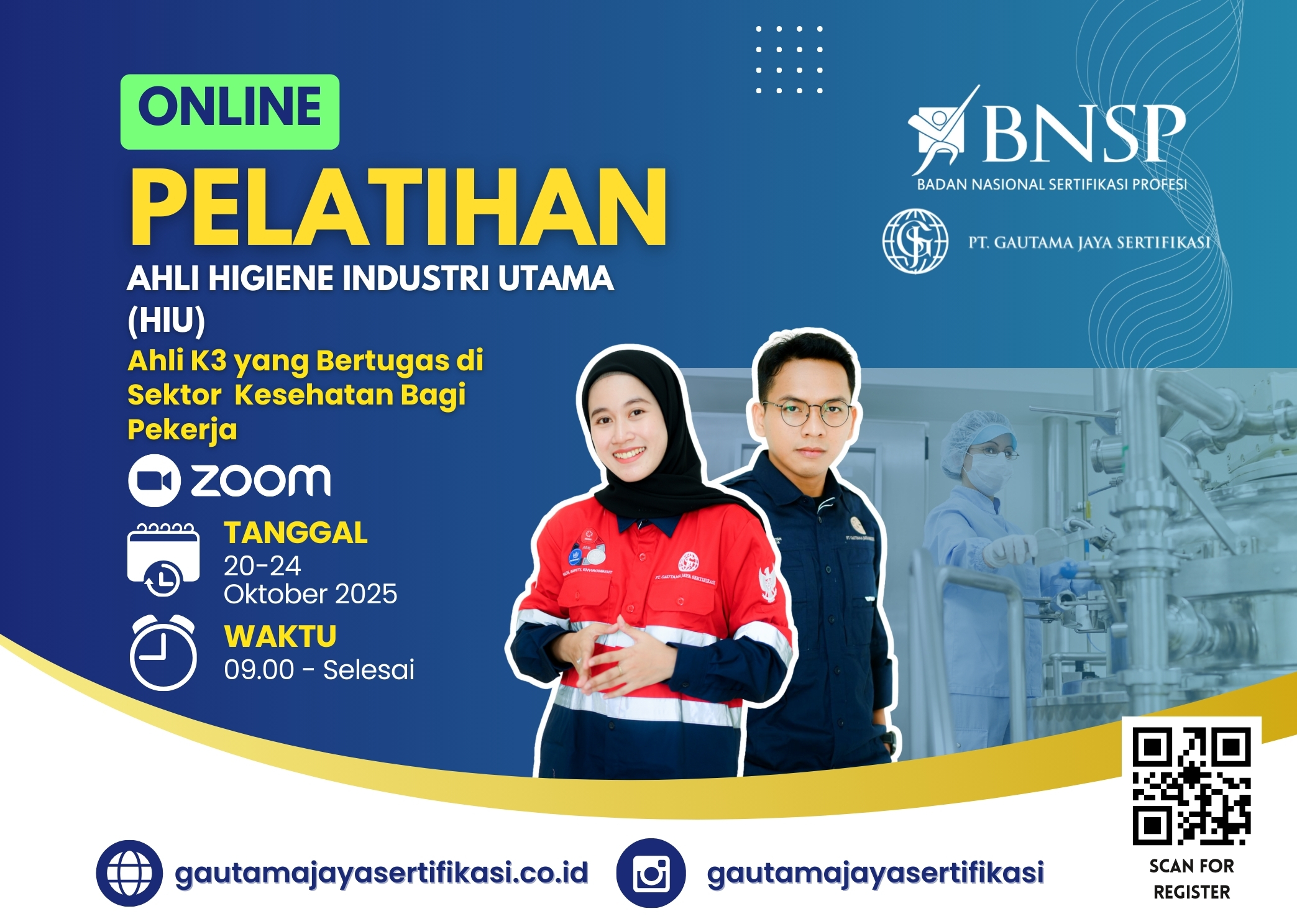 Pelatihan Ahli Higiene Industri Utama (HIU)