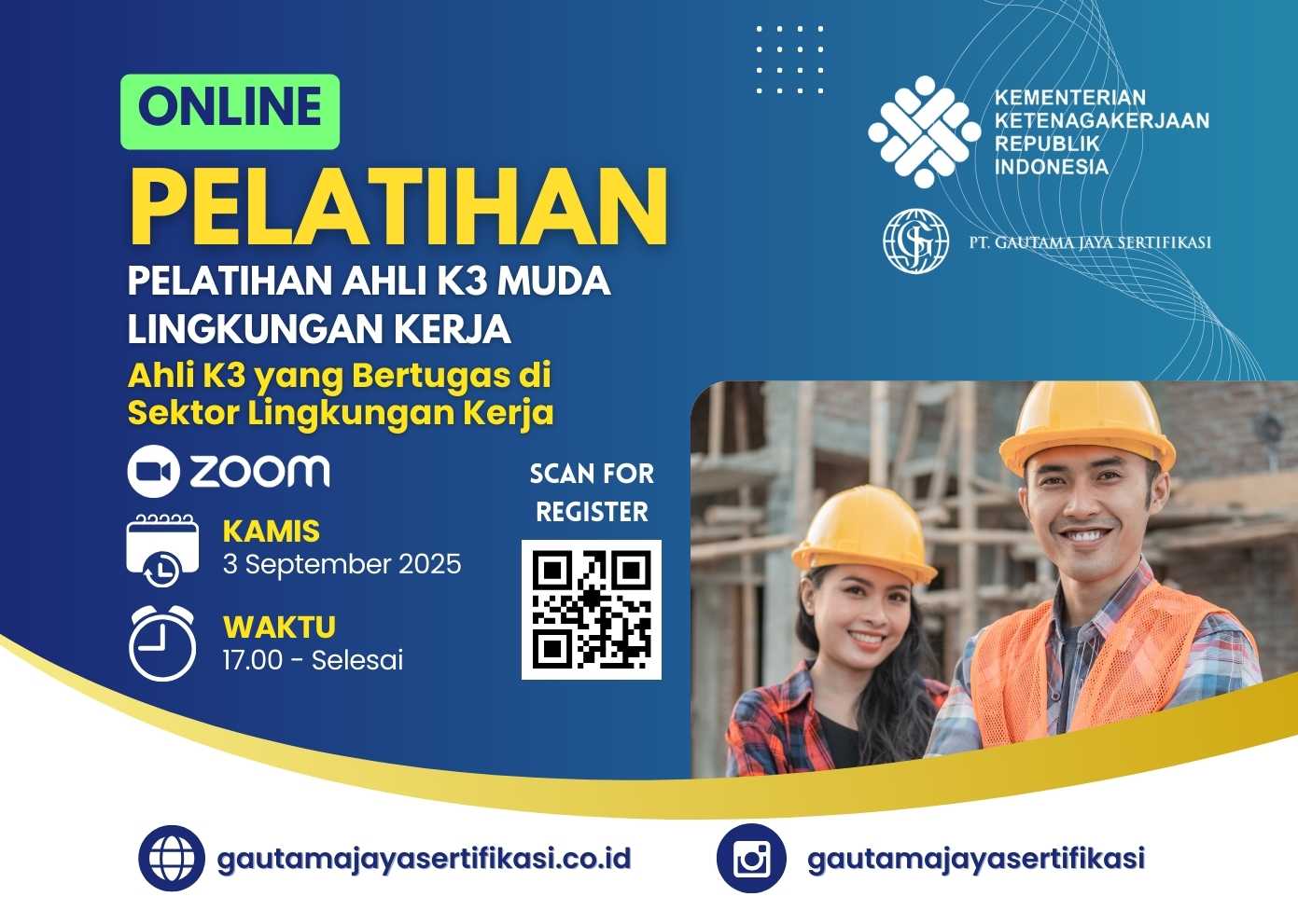 Pelatihan Ahli K3 Muda Lingkungan Kerja