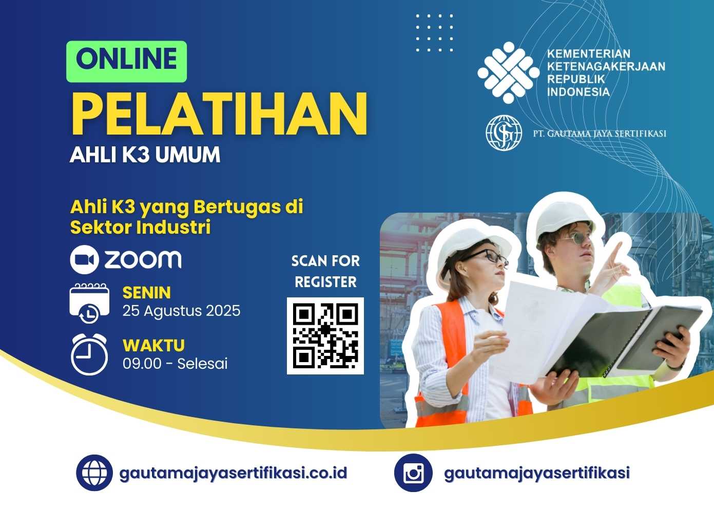 Pelatihan Ahli K3 Umum (AK3U) ONLINE