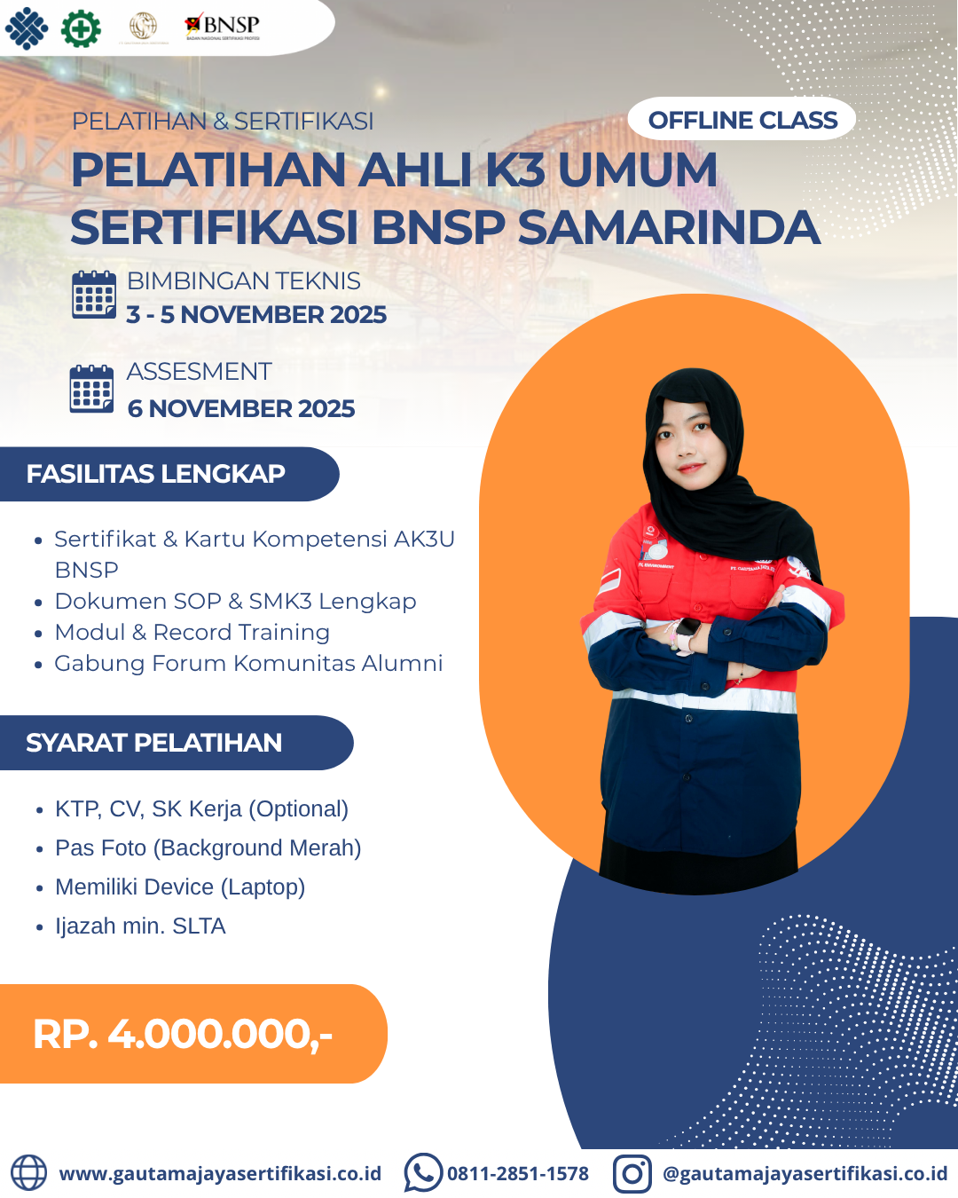 Pelatihan Ahli K3 Umum Sertifikasi BNSP Samarinda