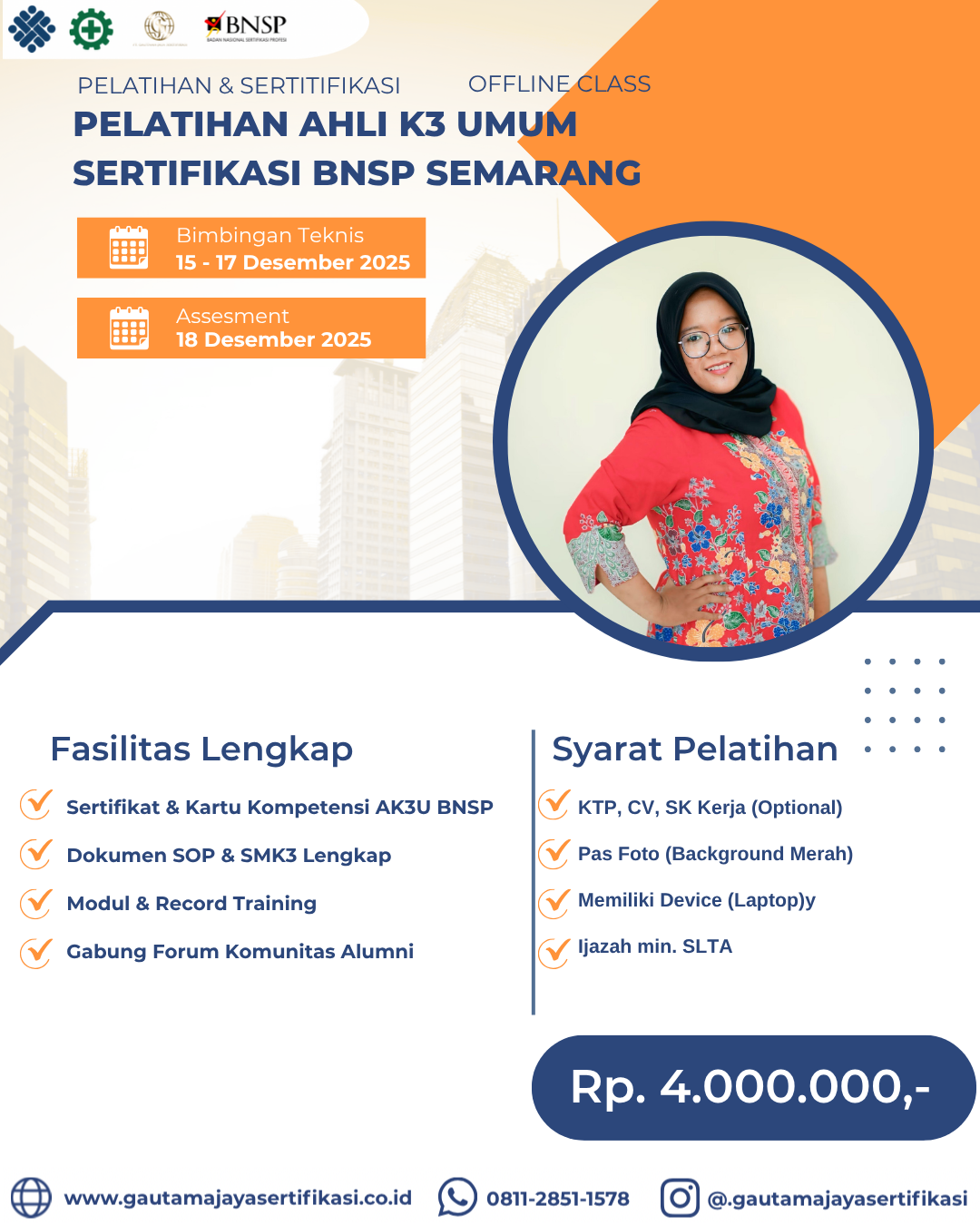 Pelatihan Ahli K3 Umum Sertifikasi BNSP Semarang