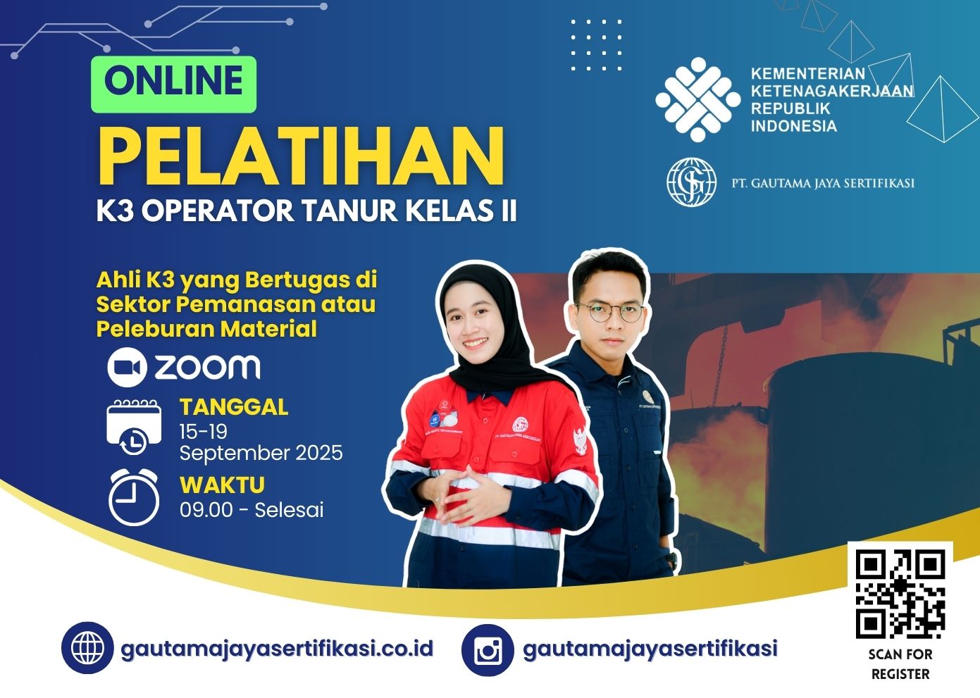 Pelatihan K3 Operator Tanur Kelas II