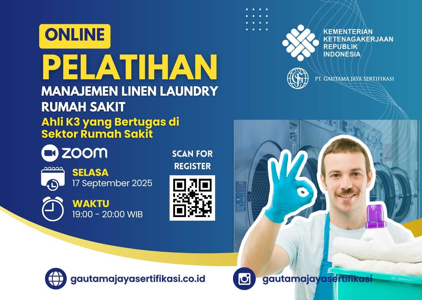 Pelatihan Manajemen Linen Laundry Rumah Sakit