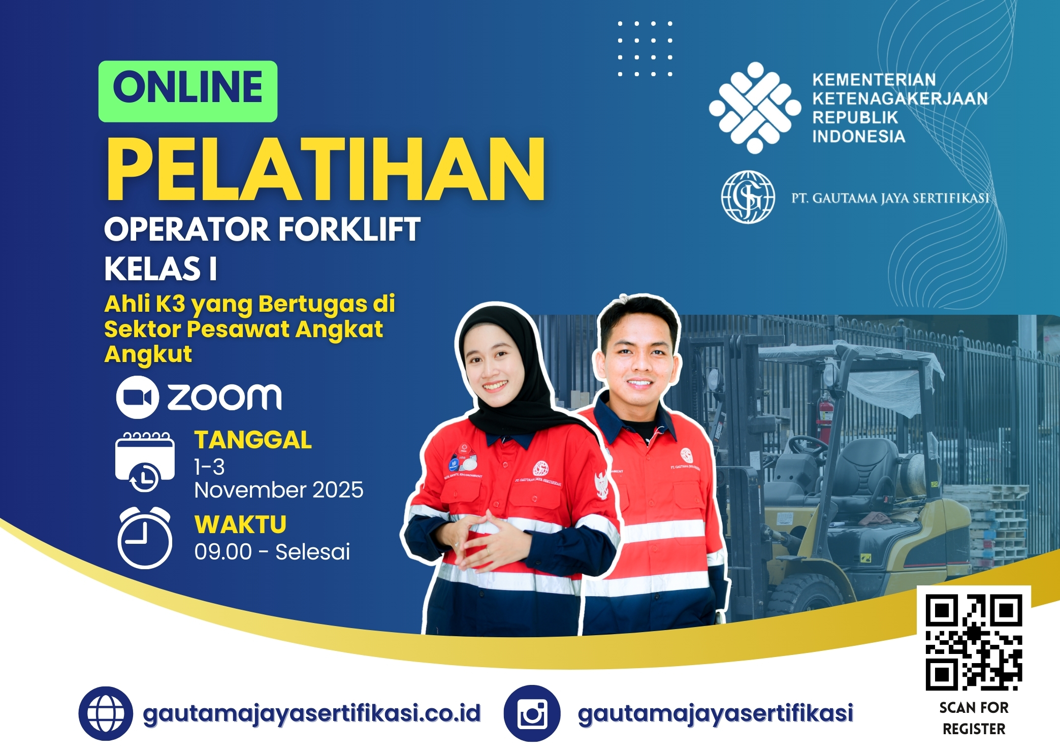 PELATIHAN OPERATOR FORKLIFT KELAS I