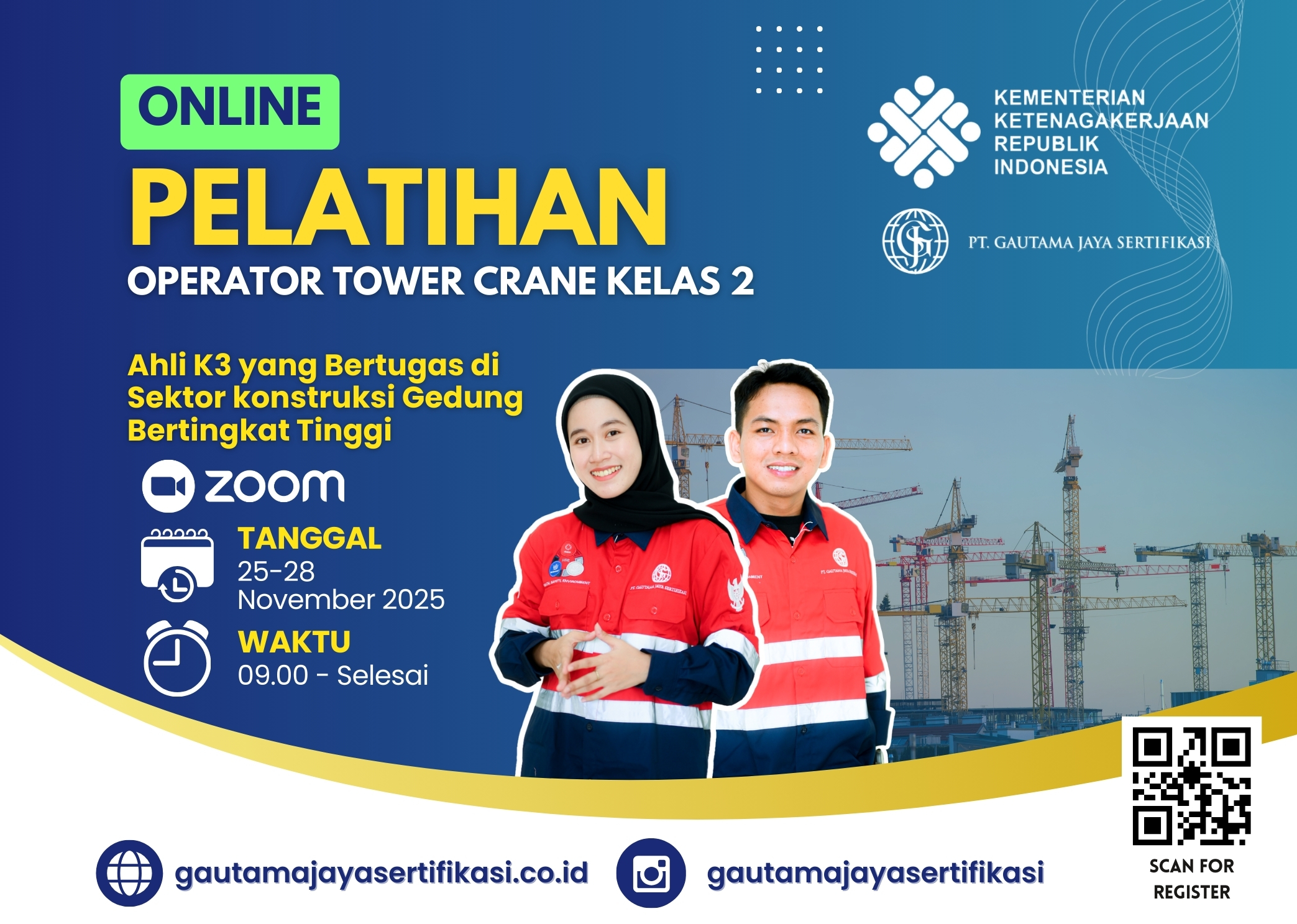 Pelatihan Operator Overhead Crane Kelas 2