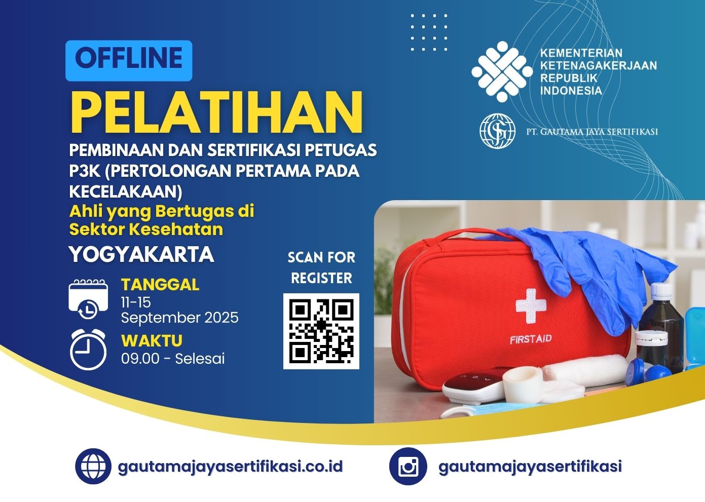 Pelatihan Pembinaan dan Sertifikasi Petugas P3K (Pertolongan Pertama Pada Kecelakaan)
