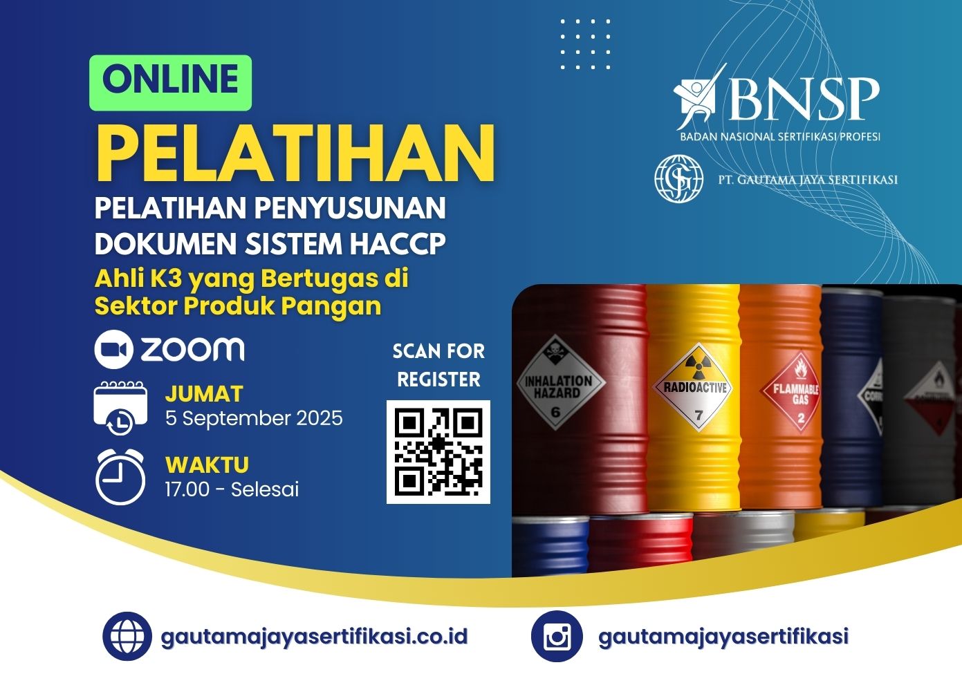 Pelatihan Penyusunan Dokumen Sistem HACCP