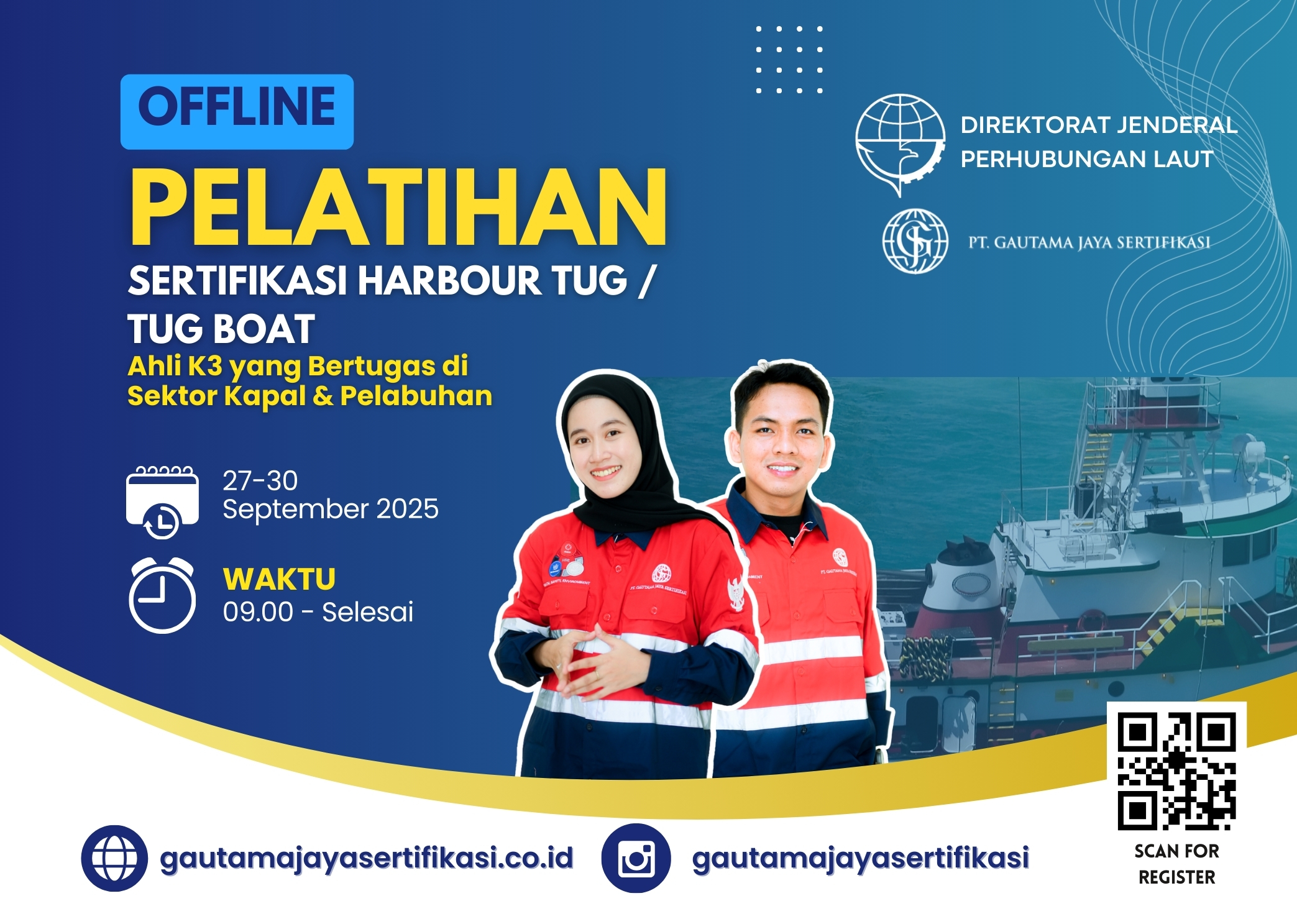 Pelatihan Sertifikasi Harbour Tug/Tug Boat