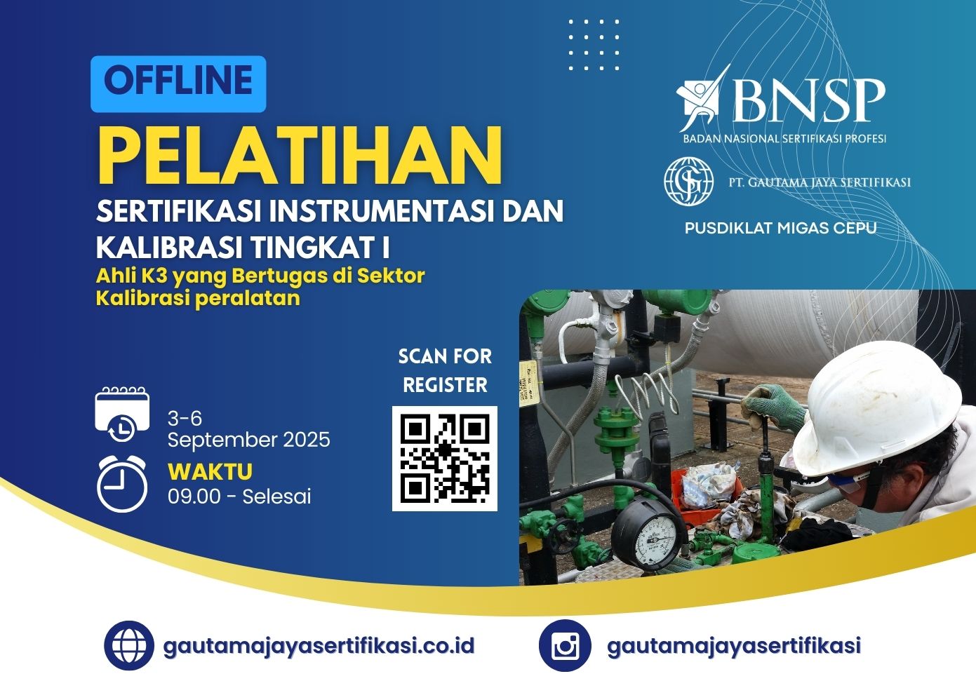 Pelatihan Sertifikasi Instrumentasi dan Kalibrasi Tingkat I
