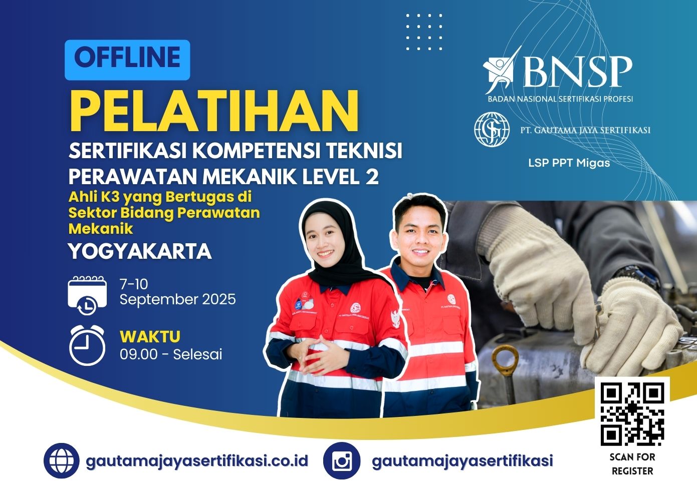 Pelatihan Sertifikasi Kompetensi Teknisi Perawatan Mekanik Level 2