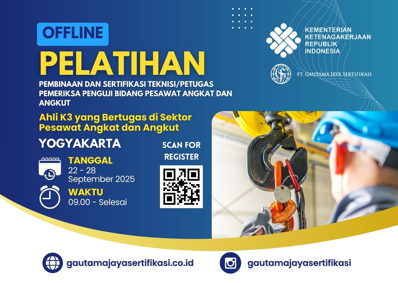 Pembinaan dan Sertifikasi Teknisi/Petugas Pemeriksa Penguji Bidang Pesawat Angkat dan Angkut