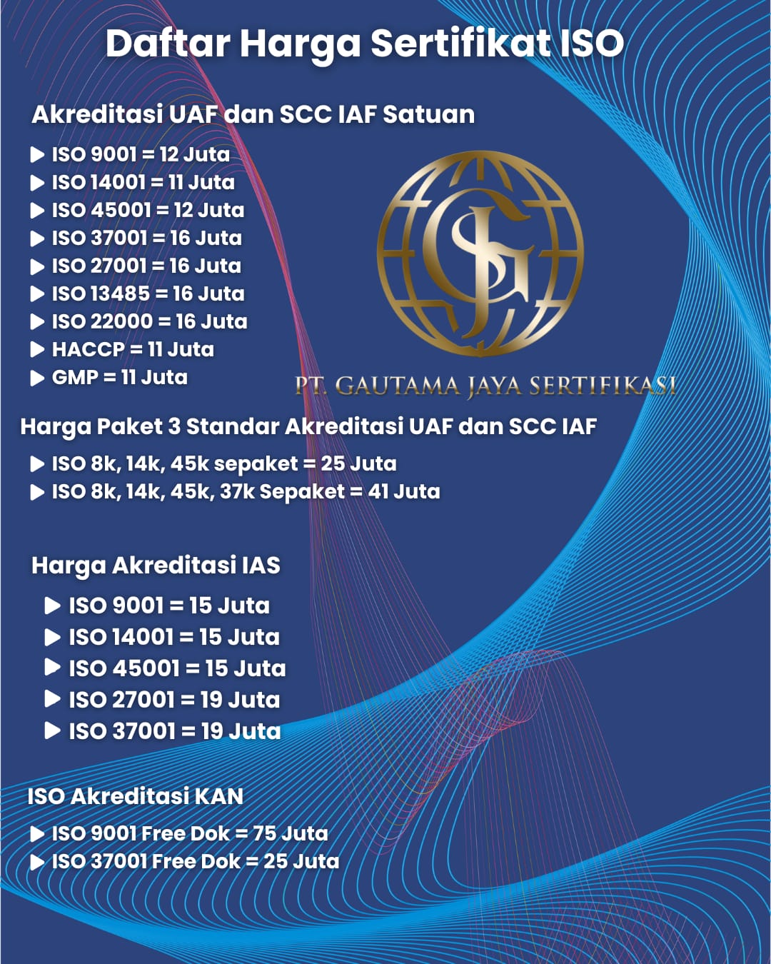 Sertifikat ISO – PT Gautama Jaya Sertifikasi